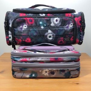 Lug Trolley cosmetic case and Double Decker combo